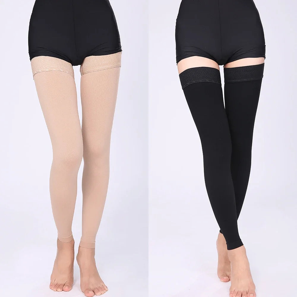 1Pair 15-20mmHg Medical Compression Knee Socks Up to 3XL for Women & Men For Circulation, Lymphedema